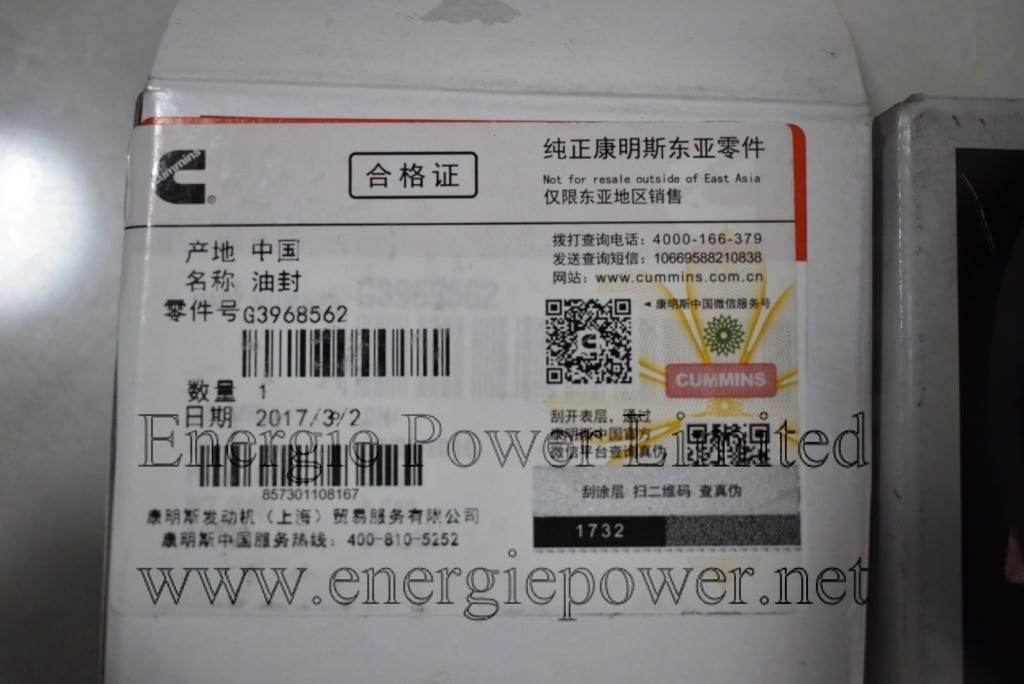 G3968562 oil seal