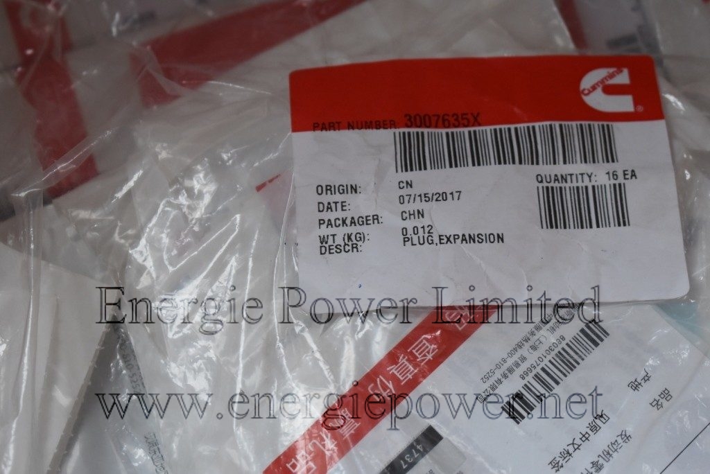 3007635 Expansion Plug Cummins Engine Parts