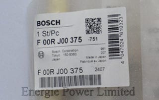 Bosch Valve Component F00RJ00375