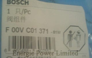 Bosch Valve Component F00VC01371