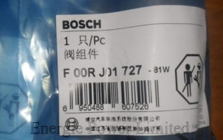 Bosch valve component F00RJ01727