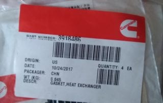 Heat Exchanger Gasket 3918486